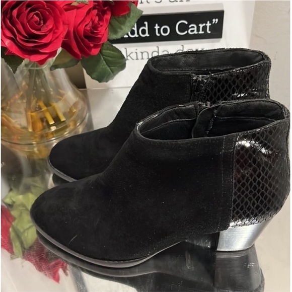 Ladies Black VIONIC BROMLEY BOOTIES - Picture 7 of 8